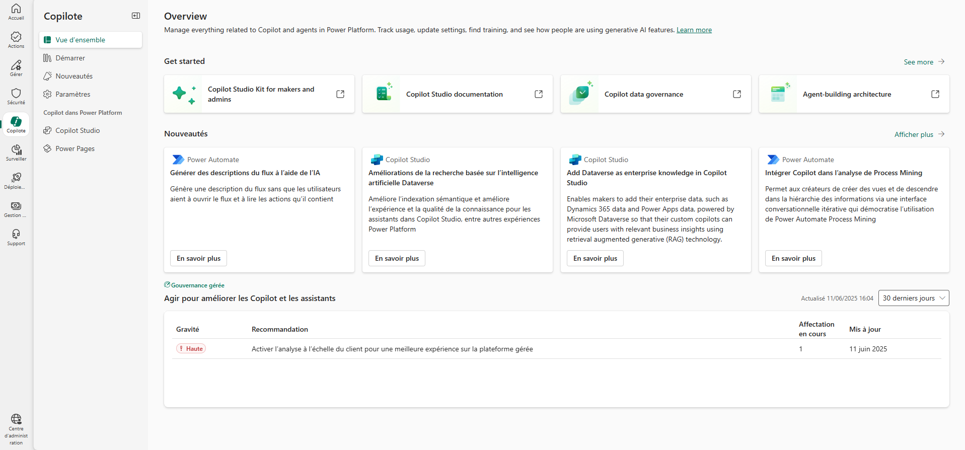centre admin interface