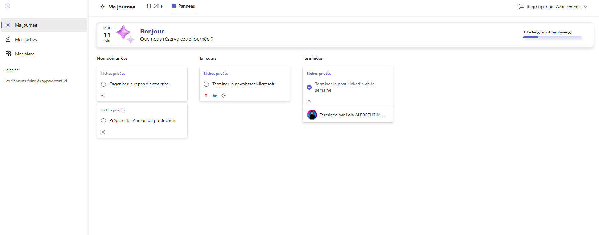 planner ma journee